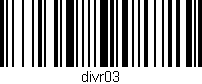 Código de barras (EAN, GTIN, SKU, ISBN): 'divr03'