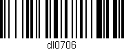 Código de barras (EAN, GTIN, SKU, ISBN): 'dl0706'