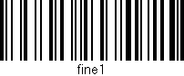 Código de barras (EAN, GTIN, SKU, ISBN): 'fine1'