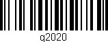 Código de barras (EAN, GTIN, SKU, ISBN): 'g2020'