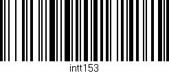 Código de barras (EAN, GTIN, SKU, ISBN): 'intt153'