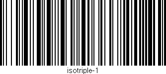 Código de barras (EAN, GTIN, SKU, ISBN): 'isotriple-1'