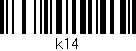 Código de barras (EAN, GTIN, SKU, ISBN): 'k14'
