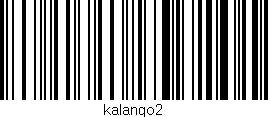 Código de barras (EAN, GTIN, SKU, ISBN): 'kalango2'