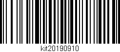 Código de barras (EAN, GTIN, SKU, ISBN): 'kit20190910'