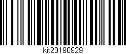 Código de barras (EAN, GTIN, SKU, ISBN): 'kit20190929'