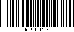 Código de barras (EAN, GTIN, SKU, ISBN): 'kit20191115'