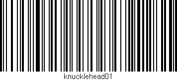 Código de barras (EAN, GTIN, SKU, ISBN): 'knucklehead01'