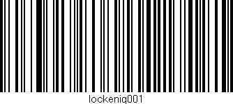 Código de barras (EAN, GTIN, SKU, ISBN): 'lockenig001'