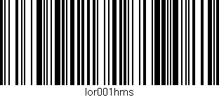 Código de barras (EAN, GTIN, SKU, ISBN): 'lor001hms'