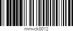 Código de barras (EAN, GTIN, SKU, ISBN): 'mmvck0012'