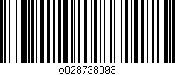 Código de barras (EAN, GTIN, SKU, ISBN): 'o028738093'