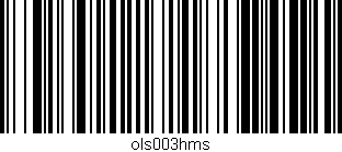 Código de barras (EAN, GTIN, SKU, ISBN): 'ols003hms'