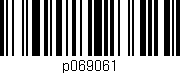 Código de barras (EAN, GTIN, SKU, ISBN): 'p069061'