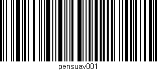 Código de barras (EAN, GTIN, SKU, ISBN): 'pensuav001'
