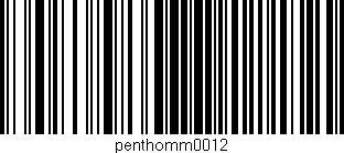 Código de barras (EAN, GTIN, SKU, ISBN): 'penthomm0012'