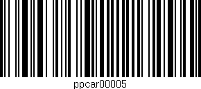 Código de barras (EAN, GTIN, SKU, ISBN): 'ppcar00005'