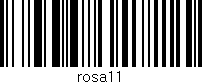 Código de barras (EAN, GTIN, SKU, ISBN): 'rosa11'