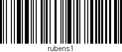 Código de barras (EAN, GTIN, SKU, ISBN): 'rubens1'