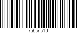 Código de barras (EAN, GTIN, SKU, ISBN): 'rubens10'