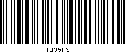 Código de barras (EAN, GTIN, SKU, ISBN): 'rubens11'