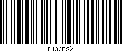 Código de barras (EAN, GTIN, SKU, ISBN): 'rubens2'