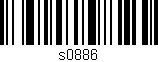 Código de barras (EAN, GTIN, SKU, ISBN): 's0886'