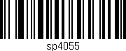 Código de barras (EAN, GTIN, SKU, ISBN): 'sp4055'