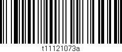 Código de barras (EAN, GTIN, SKU, ISBN): 't11121073a'