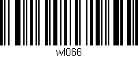 Código de barras (EAN, GTIN, SKU, ISBN): 'wl066'