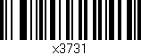 Código de barras (EAN, GTIN, SKU, ISBN): 'x3731'