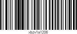 Código de barras (EAN, GTIN, SKU, ISBN): 'xbzv1a1206'