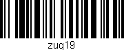 Código de barras (EAN, GTIN, SKU, ISBN): 'zug19'
