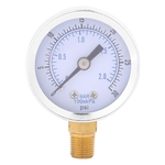 0-30psi 0-2bar Mini Dial Water Oil Compressor Meter Hydraulic Pressure Gauge SG