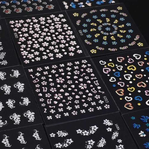 30 Folhas Misturado Floral Nail Art Adesivos Decalques Diy Manicure Acessórios de Design