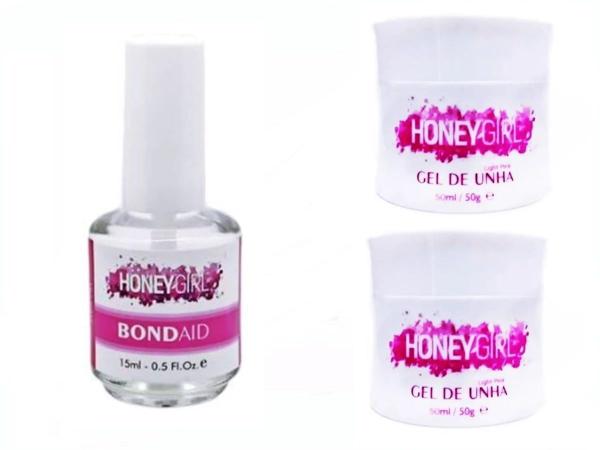 02 Gel Pink Light Honey Girl 50g Ph Bond Aid Prep 15ml