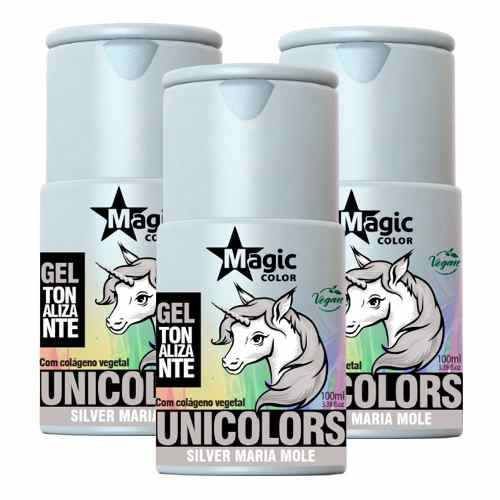 03 Gel Tonalizante Silver Maria Mole Unicolors - Magic Color