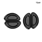 20 Pairs Mini Glasses Nose Pads Silicone Non-Slip Nose Pads for Eyeglasses Sunglasses (Black)