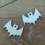 20 Pçs Forma De Morcego De Madeira Diy Artesanato Tags Decorações De Festa