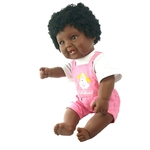 20 Polegada Renascer Africano Americano Bebê Menina Boneca Vinil Recém Nascido Da Criança Boneca