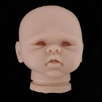 20 Polegada Renascer Cabeça Esculpir Bebê Recém-nascido Acordado Boneca Cabeça Molde Sem Pintura #3
