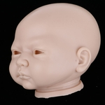 20 Polegada Renascer Cabeça Esculpir Bebê Recém-nascido Acordado Boneca Cabeça Molde Sem Pintura #2