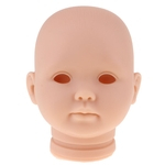 20 Polegada Renascer Cabeça Esculpir Bebê Recém-nascido Acordado Boneca Cabeça Molde Sem Pintura #7