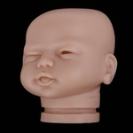 20 Polegada Renascer Cabeça Esculpir Bebê Recém-nascido Dormir Boneca Cabeça Molde Sem Pintura #2