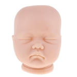 20 Polegada Renascer Cabeça Esculpir Bebê Recém-nascido Dormir Boneca Cabeça Molde Sem Pintura #3