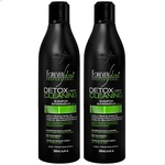 02 Shampoo Anti Resíduo Detox Cleaning Forever Liss 500ml