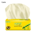 300 Pieces dom¨¦sticos 3 Camadas Bamboo Pulp tecido facial toalhas de papel