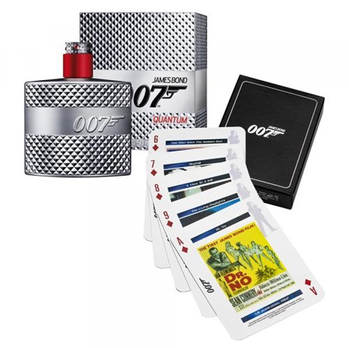 007 Quantum James Bond - Masculino - Eau de Toilette - Perfume + Jogo de Cartas