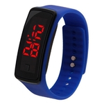 [014 # * 10 pacote] Led pulseira de relógio a segunda geração de esportes de gel de sílica infantis relógio digital presente eletrônico LED Watch