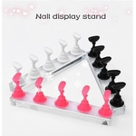 2018 pontas das unhas falsas Display Stand Magnetic ouro mostrar plataforma Prática titulares unhas Nail Salon Tools